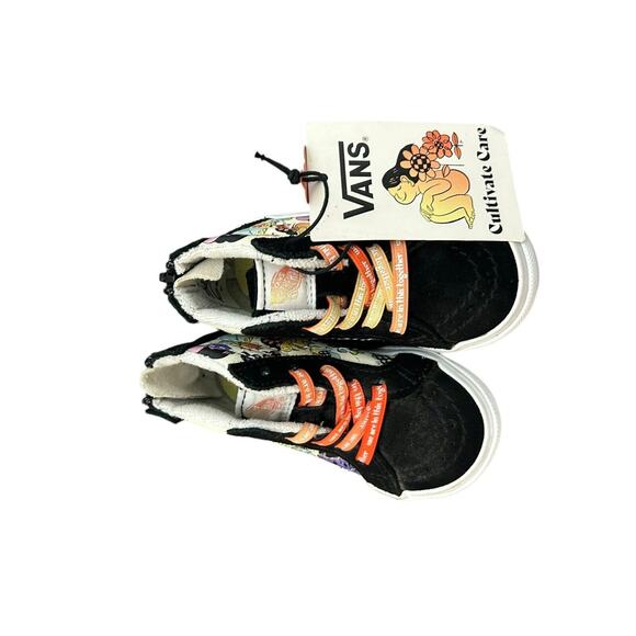 Vans‎ Sneakers Toddler Girl's Size 4 New Sk8-Hi Cultivate Care In This Together - Picture 2 of 5